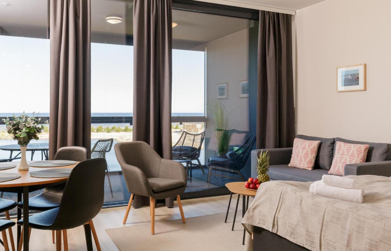 Marina Chalets Studios By Hiekka Booking - Sisaeltaeae Liinavaatteet Ja Loppusiivouksen Kalajoki Camera foto